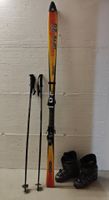 Ski Set Paar Ski mit Stöcken und nach Wunsch Boots Gr. 28.5