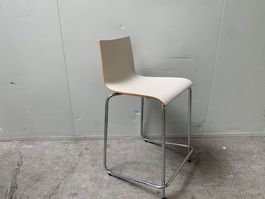 Hocker mittlere Höhe Creme Farbe