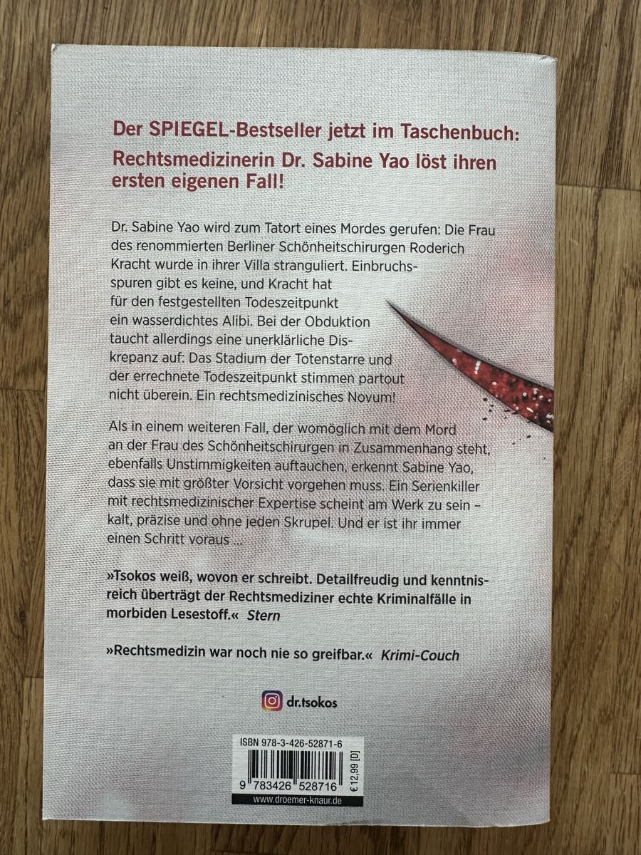 Libri: Trio Thriller von Michael Tsokos – Usato da Biberstein venduto da Koala1995 6
