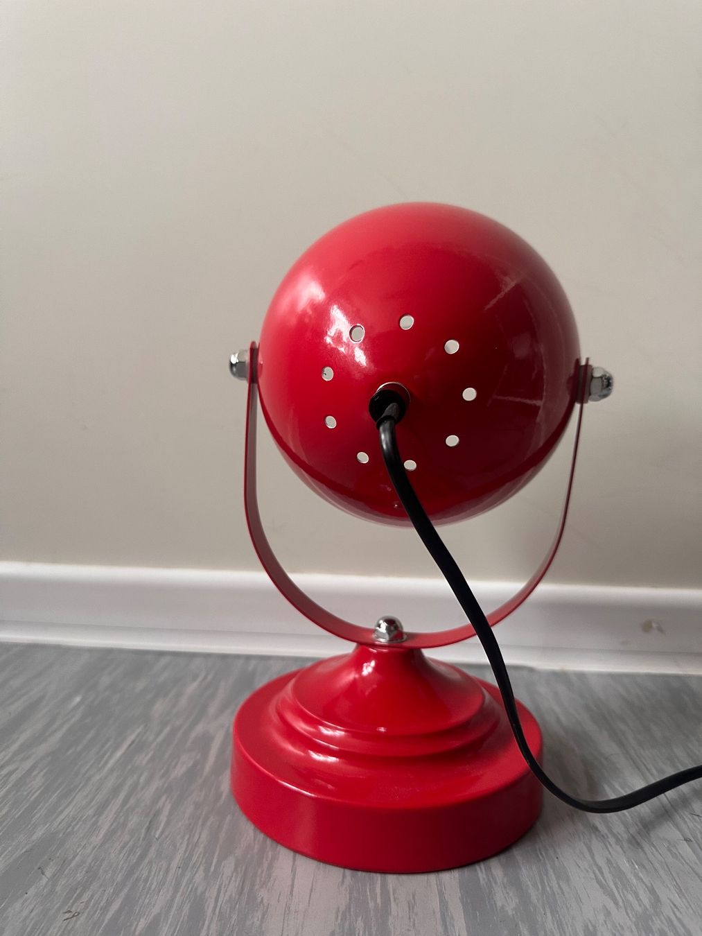 Lampen: Vintage Retro Tischlampe Rot – Gebraucht aus Frick von itt_rf2m 3