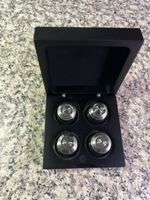 Capsulier Kapselhalter Set 4 Stk. Aluminium neuwertig