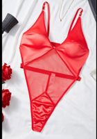 Sexy Body👌similpelle Lacchato+dettagli trasparente M/L-new