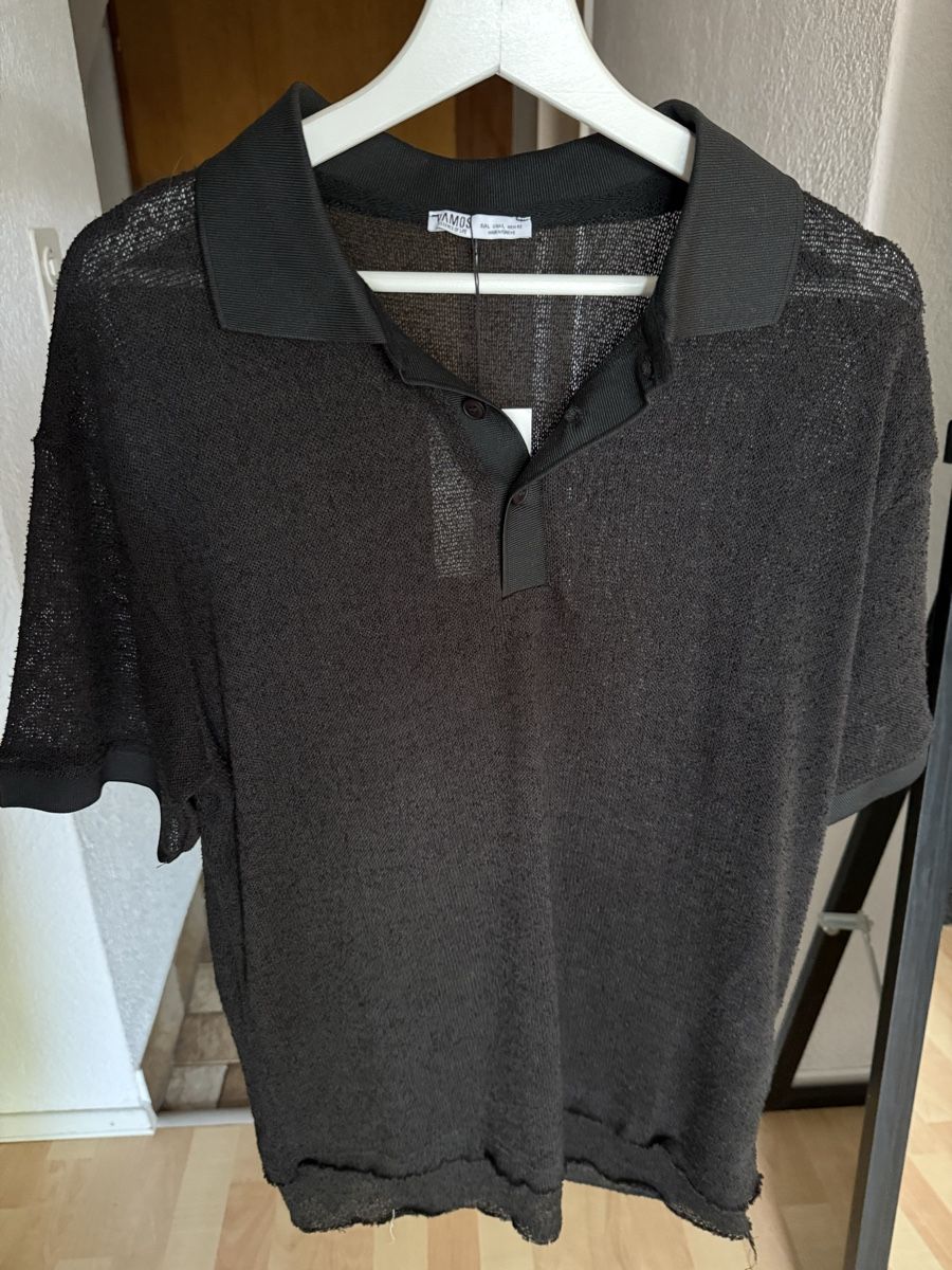Magliette Polo: Black Oversized Polo Shirt, Gr. L, Summer Essential! – Nuovo e nell'imballaggio originale da Wallbach venduto da Nenex 1