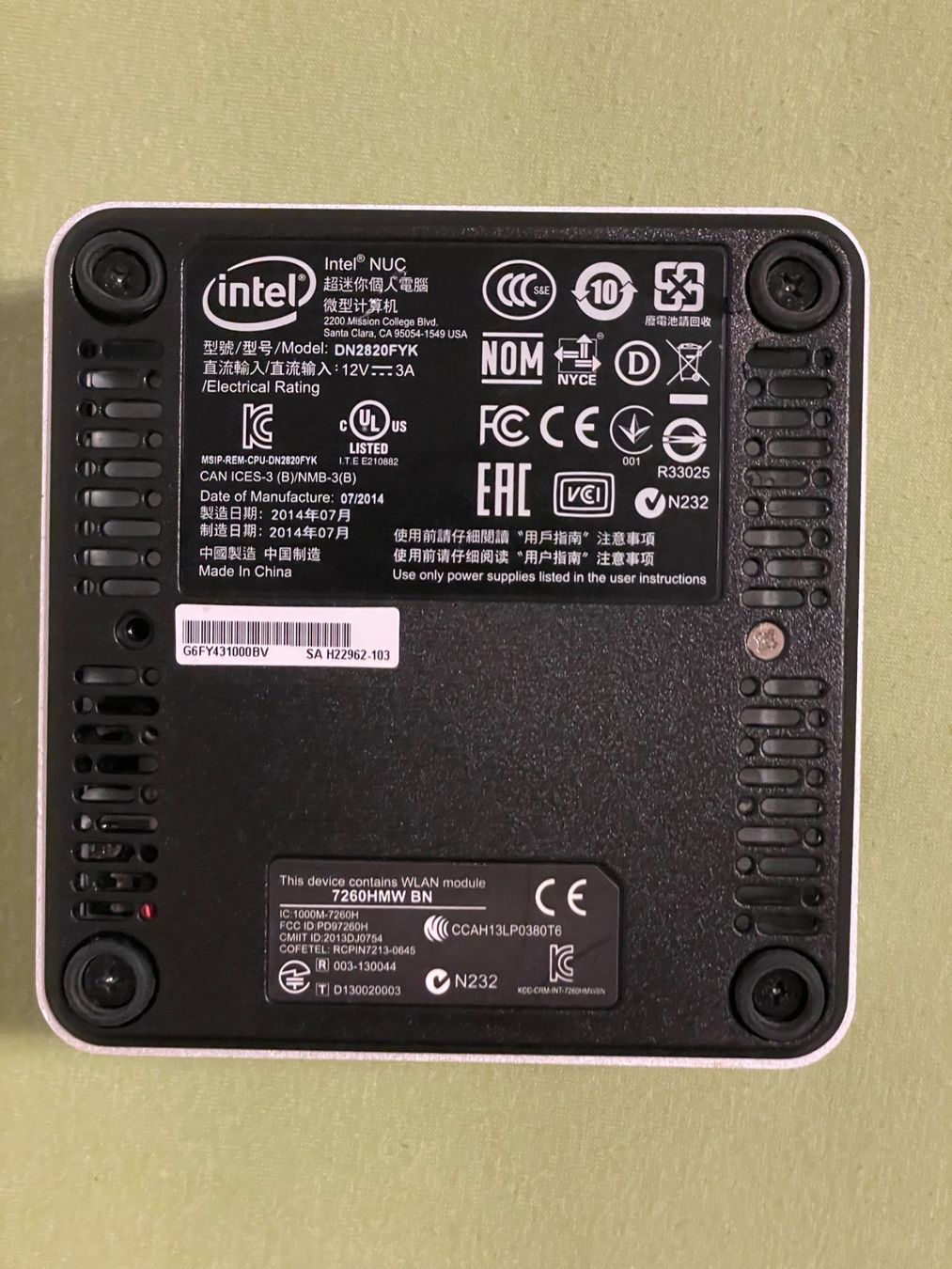 Intel PC: Intel NUC mini PC mit Windows7 – Usato da Bern venduto da Dibe2 3