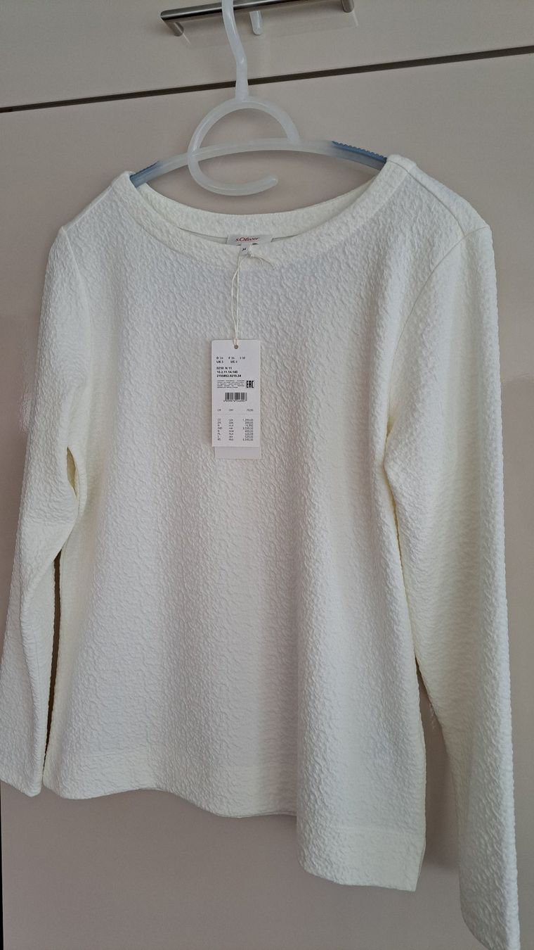 S.Oliver T-shirts: Sweatshirt mit Jacquard-Muster – Neuf avec emballage d'origine à Elgg par Semmerli 2