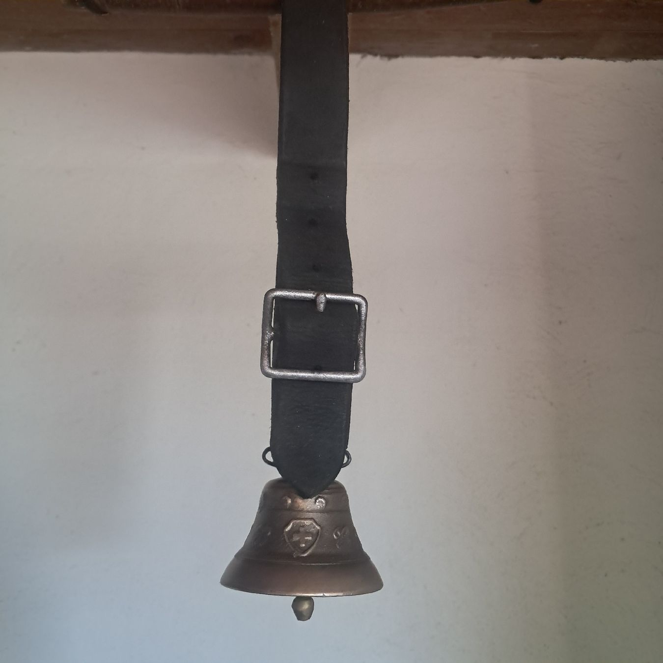 Campanacci mucche: ALTES GLÖGGLI MIT LEDERRIEMEN  – Usato da Murten venduto da SHETHOF