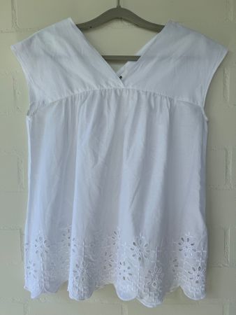 Uniqlo Sommer Top Weiss Gr. M NEU