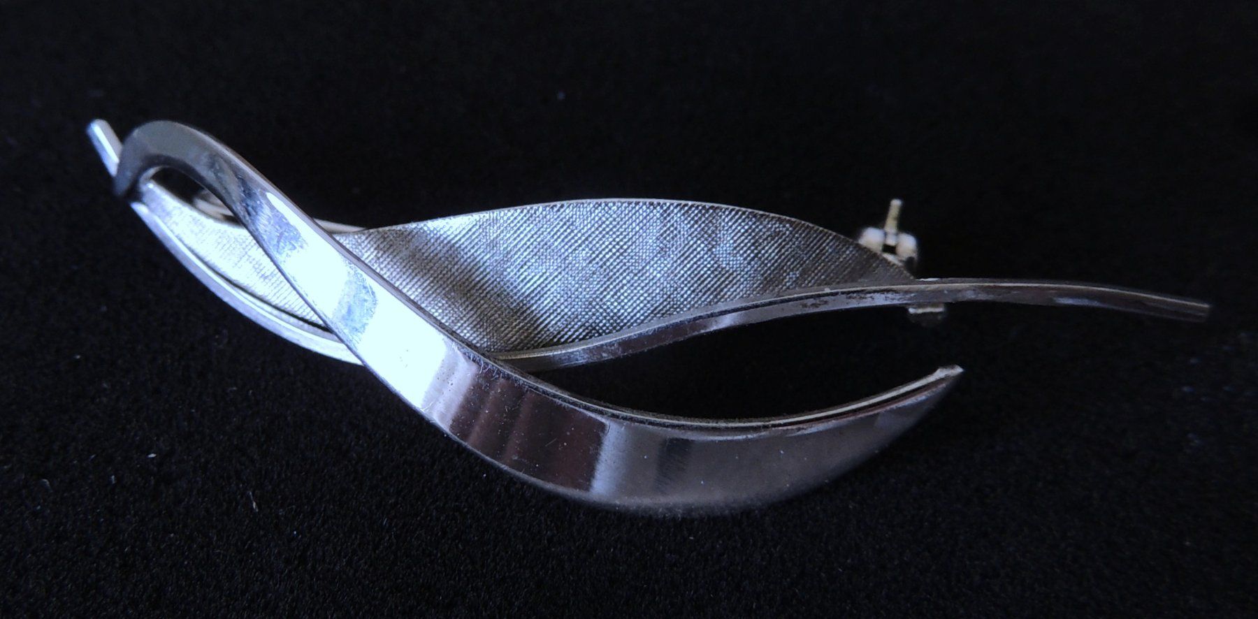 Spille & Fermagli: Rhodinierte Silber 800 Brosche  53 mm – Usato da Waldenburg venduto da schaller707 1