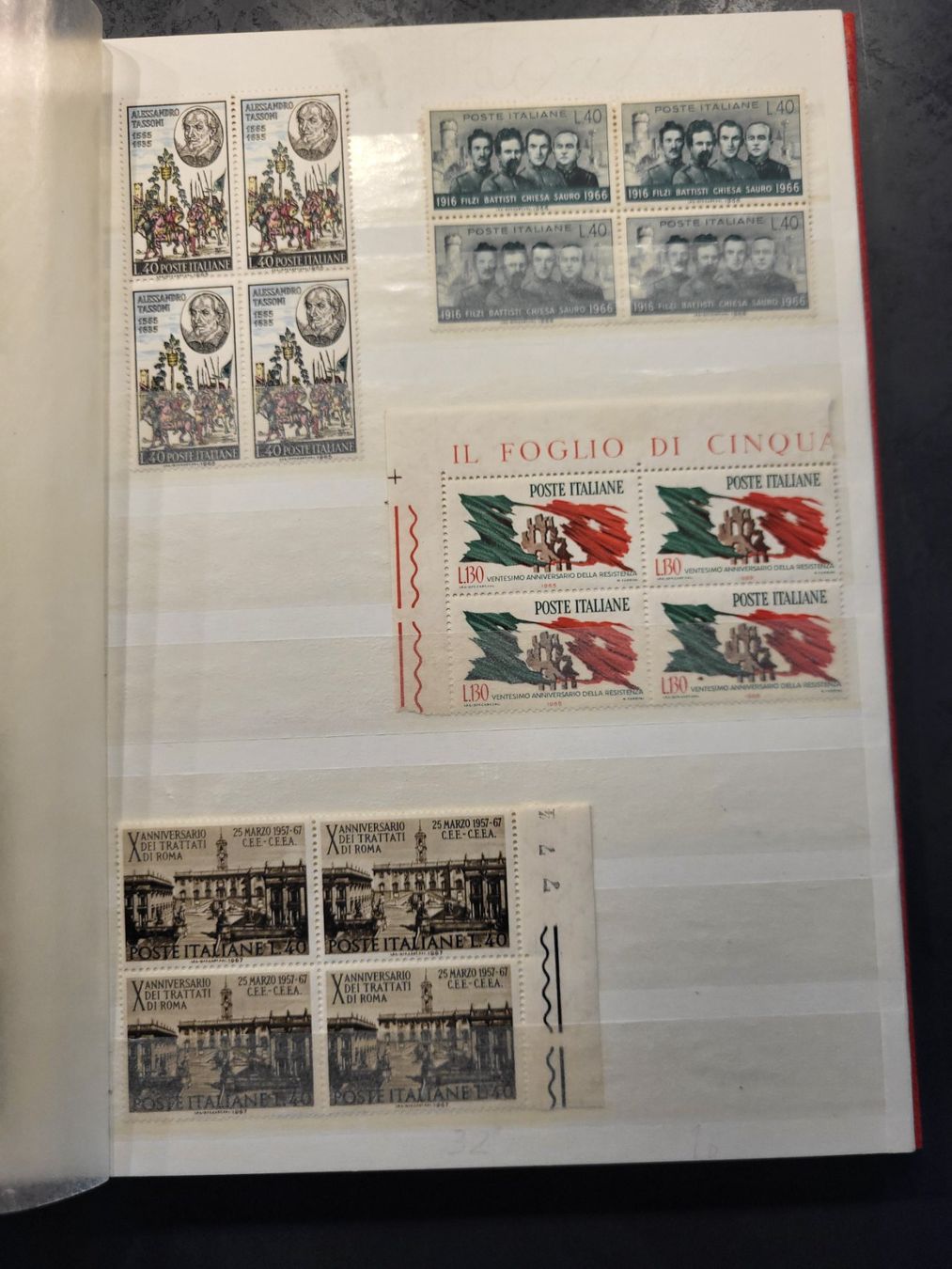 Alle Briefmarken: Sammlung Album - Italien – Gebraucht aus Rümlang von Turrin 2