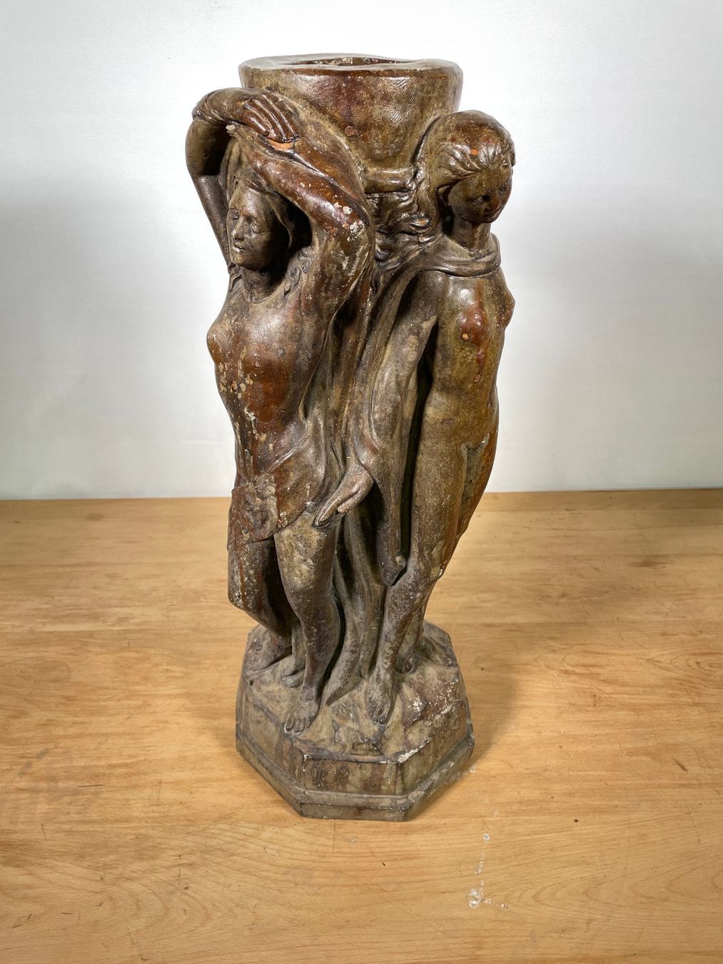 Skulpturen & Statuen: Grosse Vintage Three Graces Figurenlampe – Gebraucht aus Zürich von Hedwig-steig 2