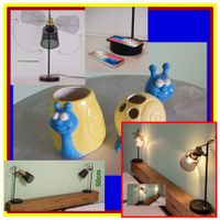 Lampe de chevet set 2 Piece.Zum Natel Aufladen!Helles Licht!