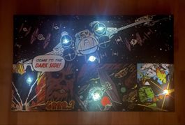 Vintage / Retro Leinwandbild Star Wars / beleuchtet