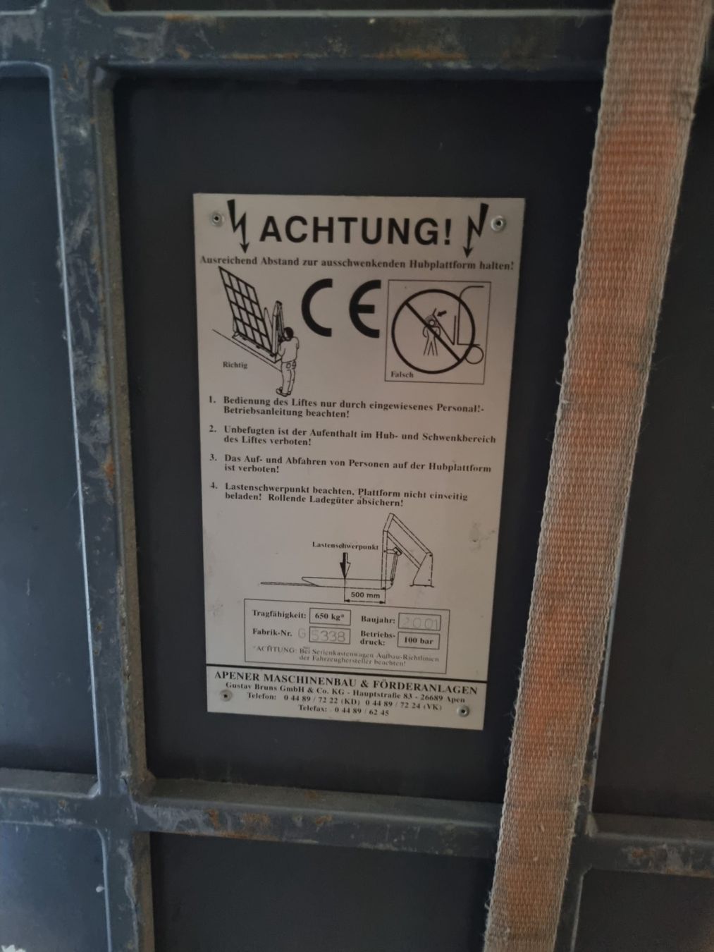 Piattaforme elevatrici & Crick: Autolift Linearlift – Usato da Zuchwil venduto da Parajsa55 3