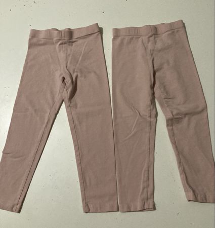 2 Paar Leggings hellrosa H&M Gr. 98 und 104