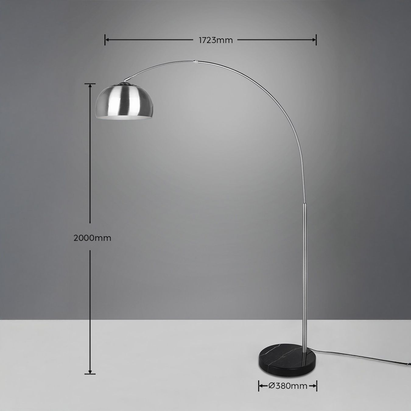 Lampen: Bogenleuchte, 200 cm Höhe, Fussschalter – Neu (gemäss Beschreibung) aus Kreuzlingen von Smart-Light 3