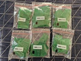 Biella 1x25 Stück Klarsichthülse für Hängemappen grün