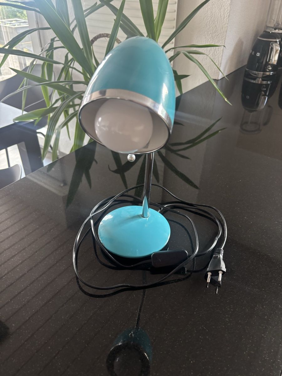 Lampes: Lampe de bureau turquoise  – D'occasion à nods par Tozzifan