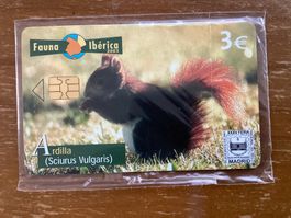 Privat Telefonkarte Spanien Ardilla Eichhörnchen originalvpt
