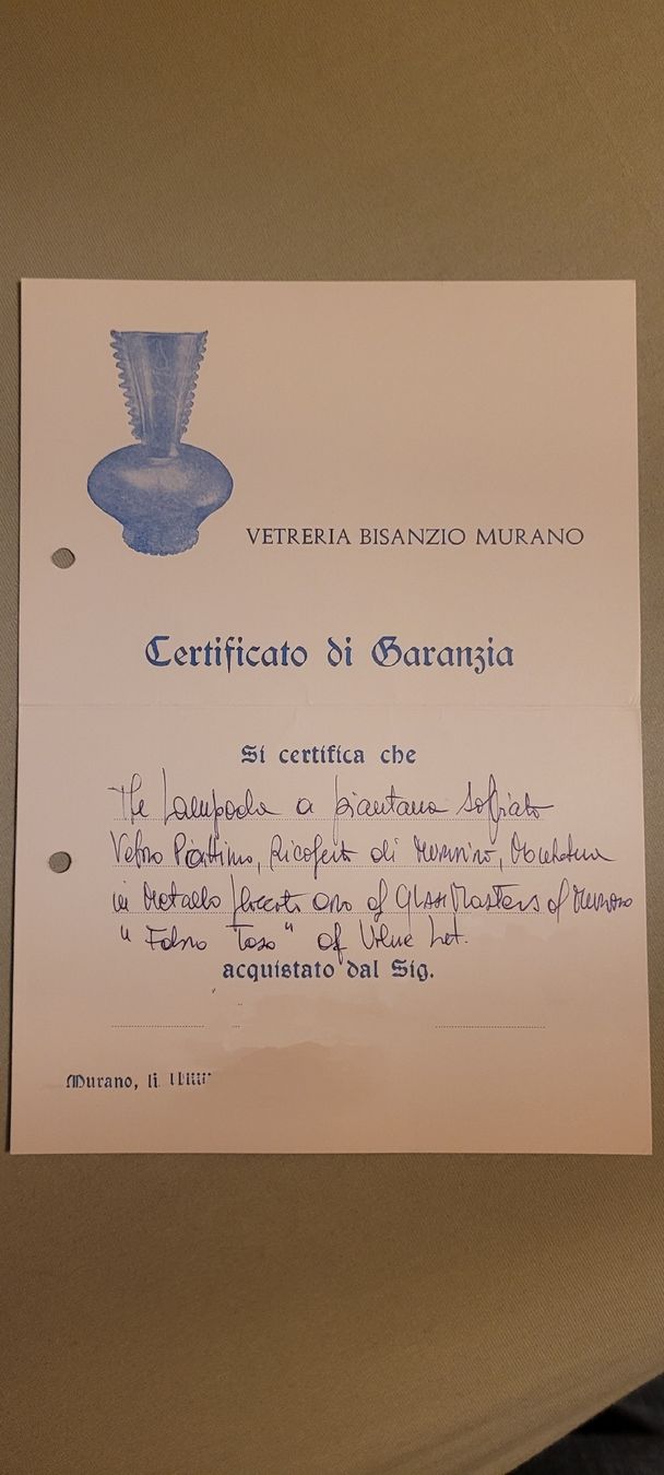 Murano Lampade: Murano Glas Stehleuchte – Usato da Dornach venduto da Signs0 6