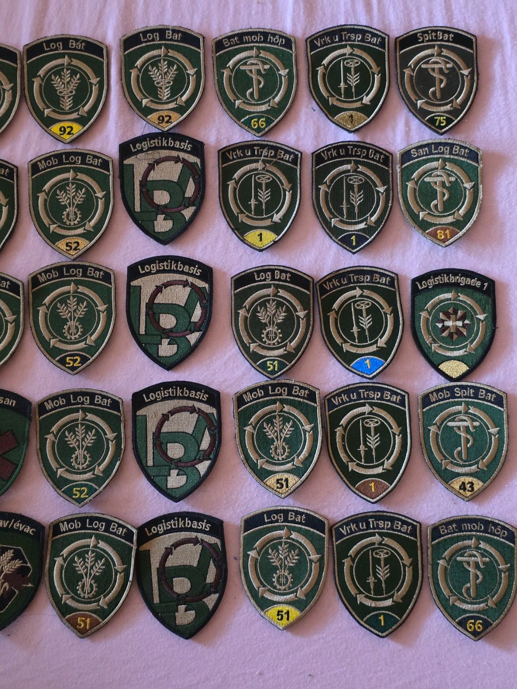 Schweizer Armee Placchette & Badge: 50 Logistik Abzeichen Badge mit klett – Usato da Nyon venduto da freetoys08 1