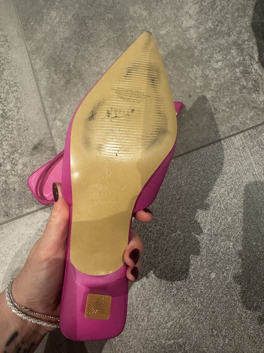 Scarpe da donna: Pinker Pump mit glitzer Schnalle – Usato da Triesen venduto da Chevalley_11