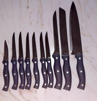 Grosses Küchenmesserset z. T.  neu