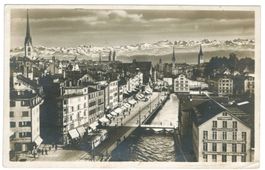 AK Zürich Limmatquai 1928