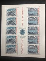 Monaco 1987 Europa CEPT Block Architektur postfrisch