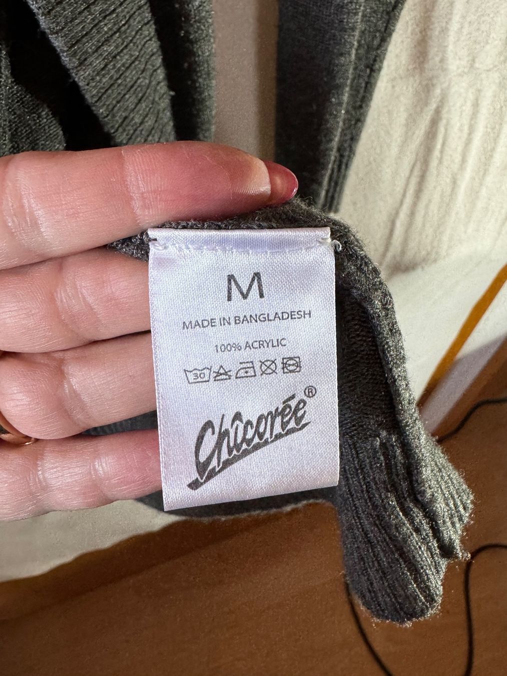 Jacken: Graue Strickjacke, Cardigan von Chicoree Gr. M – Gebraucht aus Grosswangen von SALE_SALE_SALE 2