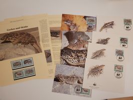 Cabo Verde WWF Sonderserie Geckos und Skinke