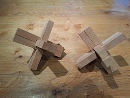 2 Zimmermannsknoten, Rätsel, Knobelspiel, Spielzeug