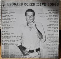 Leonard Cohen "Live songs"