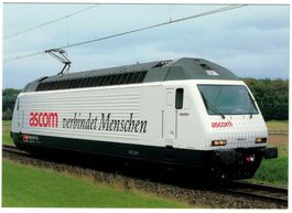 SBB Re 460 033-4 Werbelok Ascom verbindet Menschen