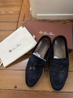 Loro Piana Loafer Summer Charms Walk blau 38