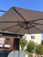 Ampelschirm 300 cm mit LED - Anthrazit 