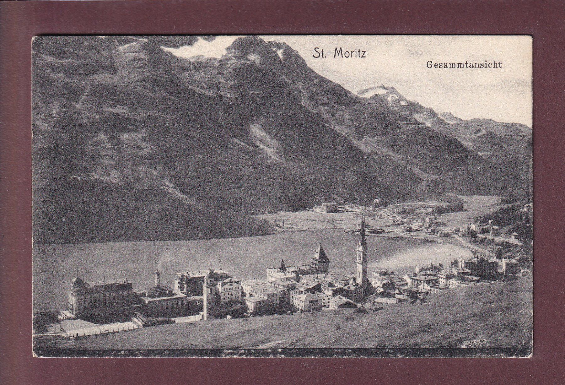 Cartoline postali: ST. MORITZ - 1917 – Usato da Pully venduto da nicecards