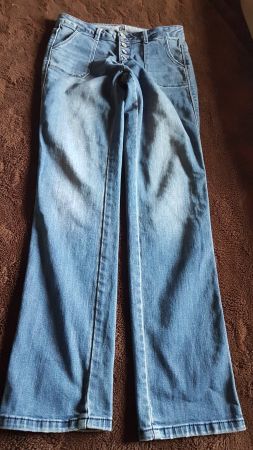 Pantalon jeans bleu taille 34 marque Promod 95% coton