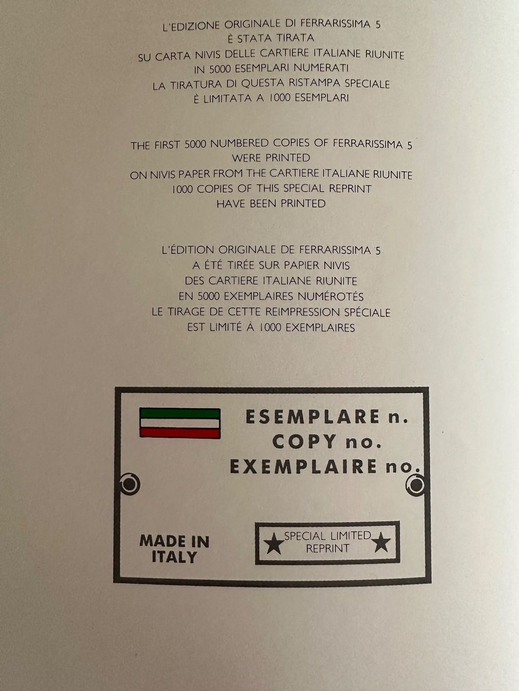 Livres: Livre Ferrarissima – D'occasion à Bellinzona par NicoTicino 1