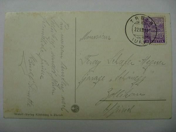 Cartoline postali: AK  Axenstrasse mit Flüelen – Usato da Gundetswil venduto da Egro01 1