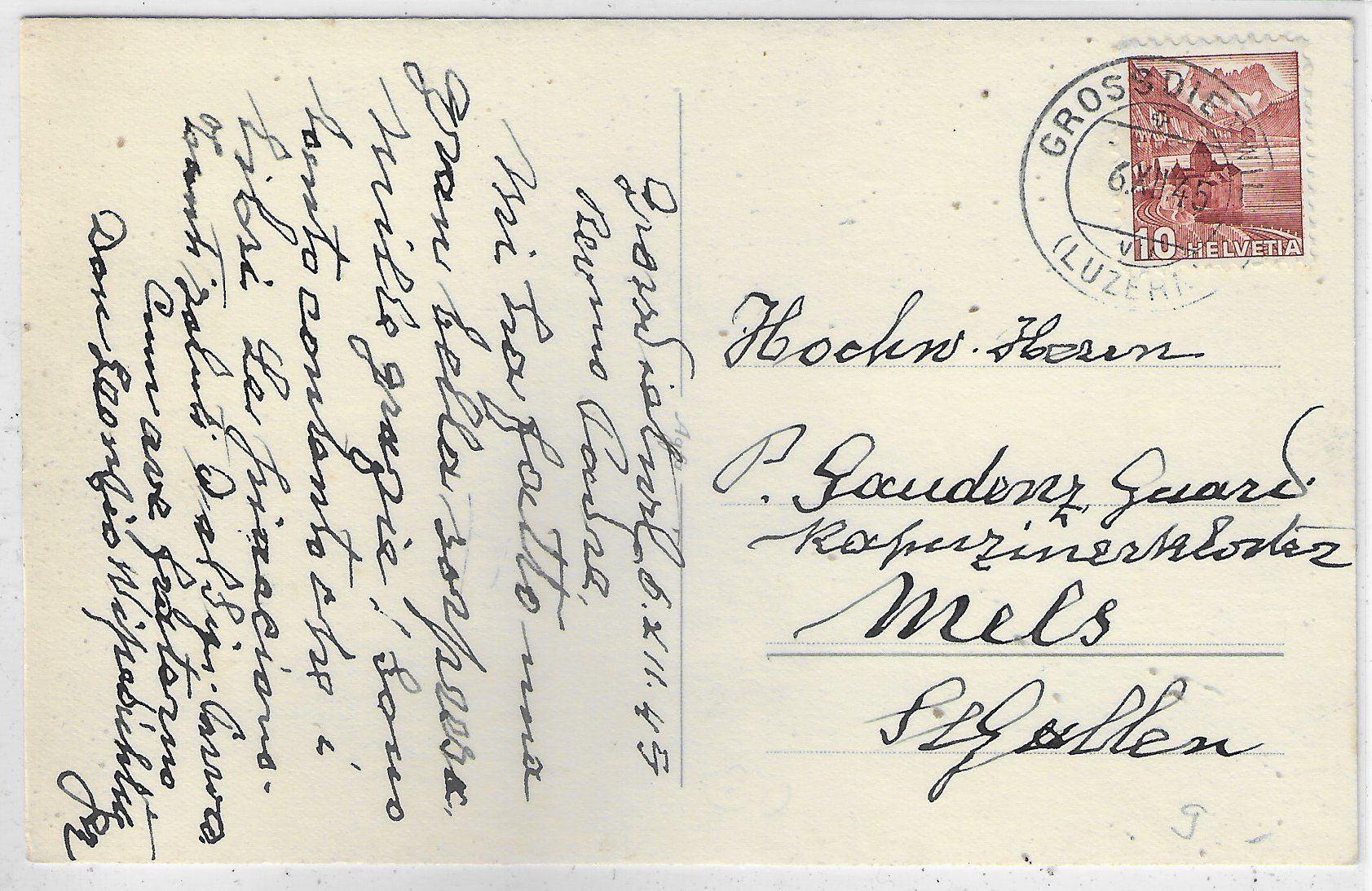 Cartoline postali: Grossdietwil LU - Kirche – Usato da Ettingen venduto da Kartenplanet 1