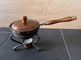 Altes Saucenpfännchen Kupfer Rechaud evtl. von Stöckli 11cm