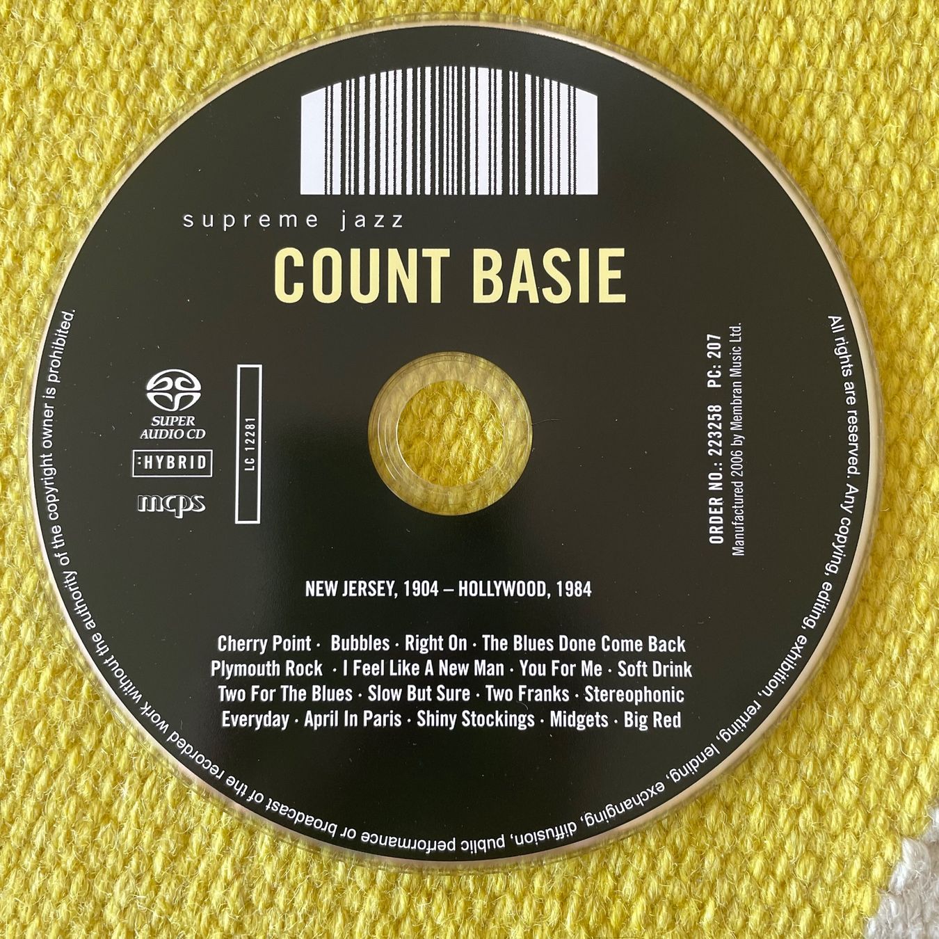CD: COUNT BASIE-(HYBRID)SCAD COUNT BASIE – Usato da Rorschacherberg venduto da CD-Roli 1