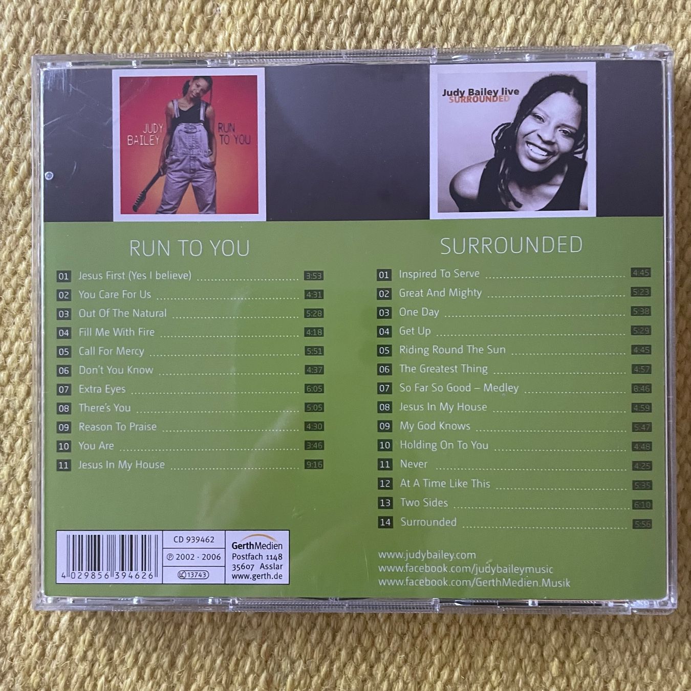 CDs: JUDY BAILEY-2CD RUN TO YOU/JUDY BAILEY LIVE – Gebraucht aus Rorschacherberg von CD-Roli 1