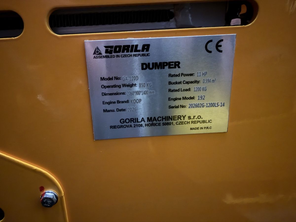 Tutte le macchine: Raupendumper GORILA GA-120D – Nuovo e nell'imballaggio originale da Mauren venduto da Sascha_M 7
