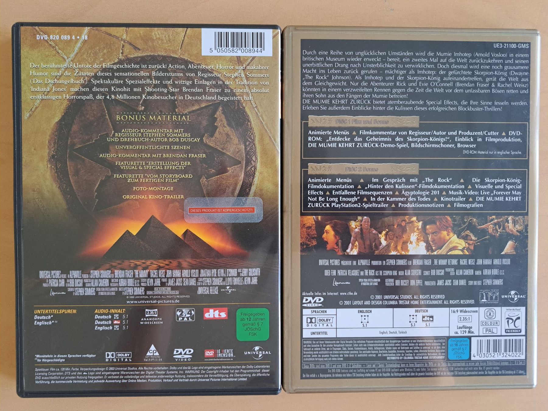 Tutti i DVDs: Die Mumie Teil 1 & 2 – Usato da Pfaffnau venduto da hjp01 1