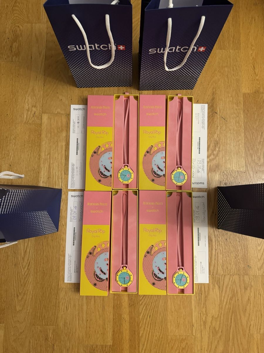 Audemars Piguet Uhren: Audemars Piguet & Swatch OTG ROZ PACK 4X – Neu und originalverpackt aus Bern von alekswhite