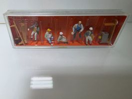 Preiser Figuren Bauarbeiter Pause H0 1:87 10338 Neu