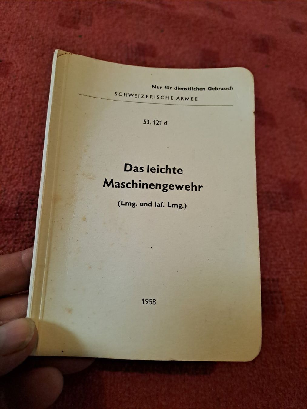 Bücher: Reglement " Das Leichte Maschinengewehr LMG ' – Gebraucht aus St.Gallen von Infanteriewerk 1