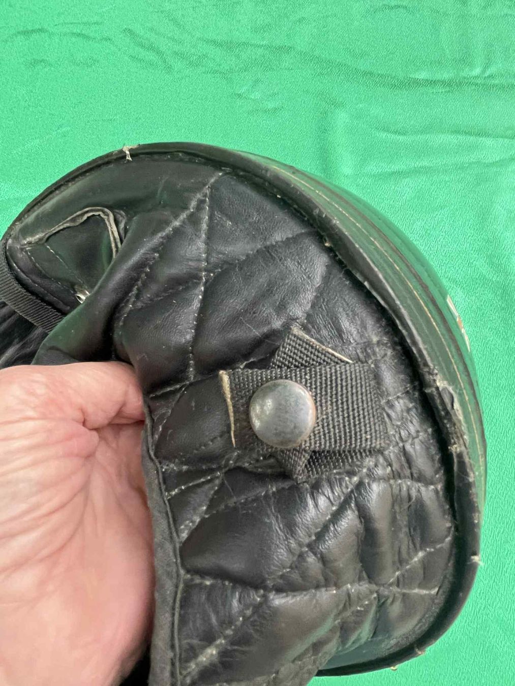 Abiti antichi: ancien casque moto Davida englais – Usato da Genthod venduto da Lenas9 7