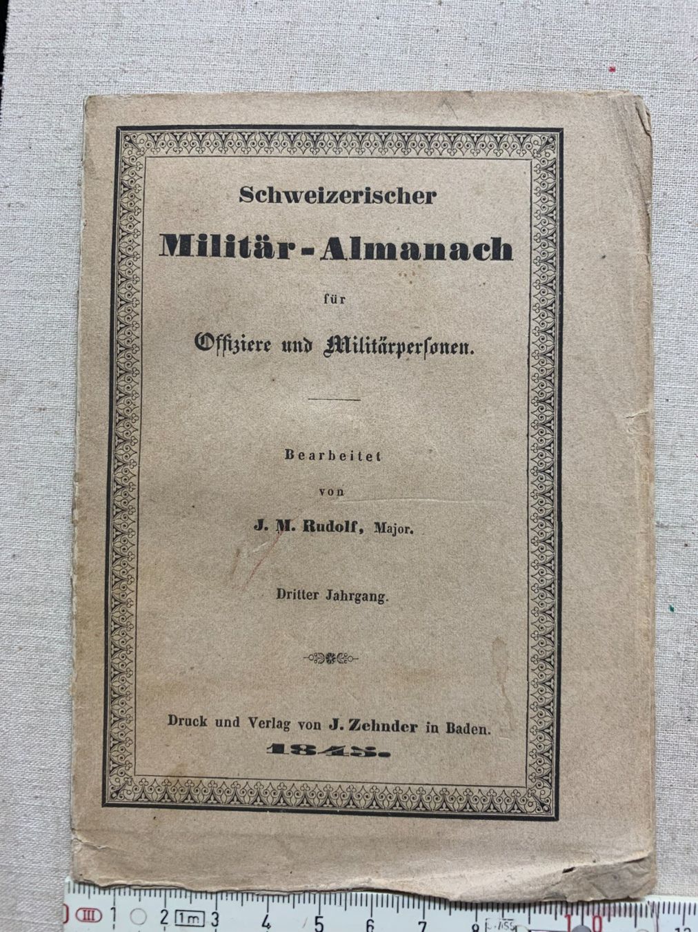 Documenti: "Schweizerischer Militär - Almanach - 1845" – Usato da Sorengo venduto da 74in